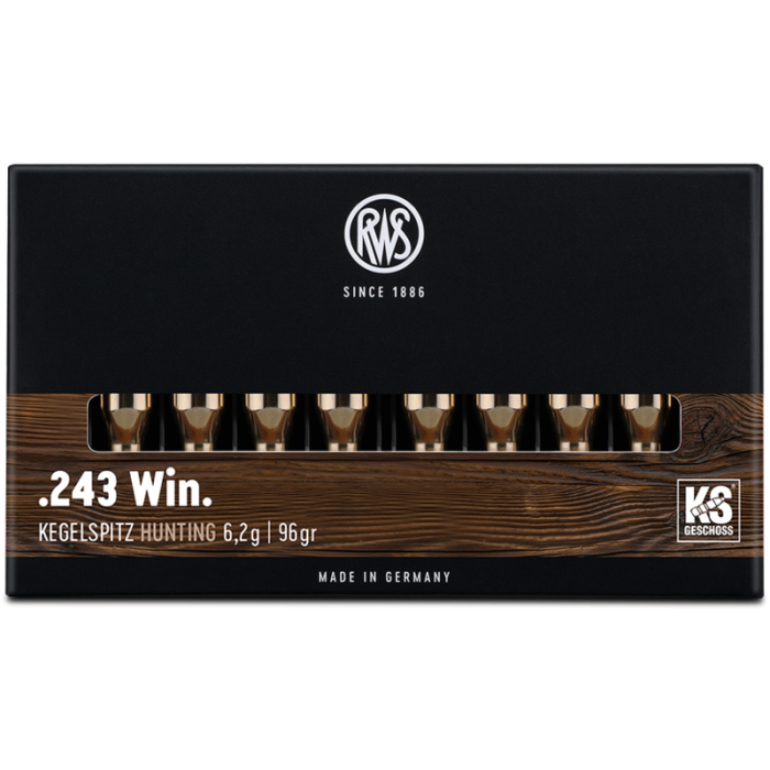 Amunicja RWS .243 Win. 6,2 g KS ( 20 sztuk )